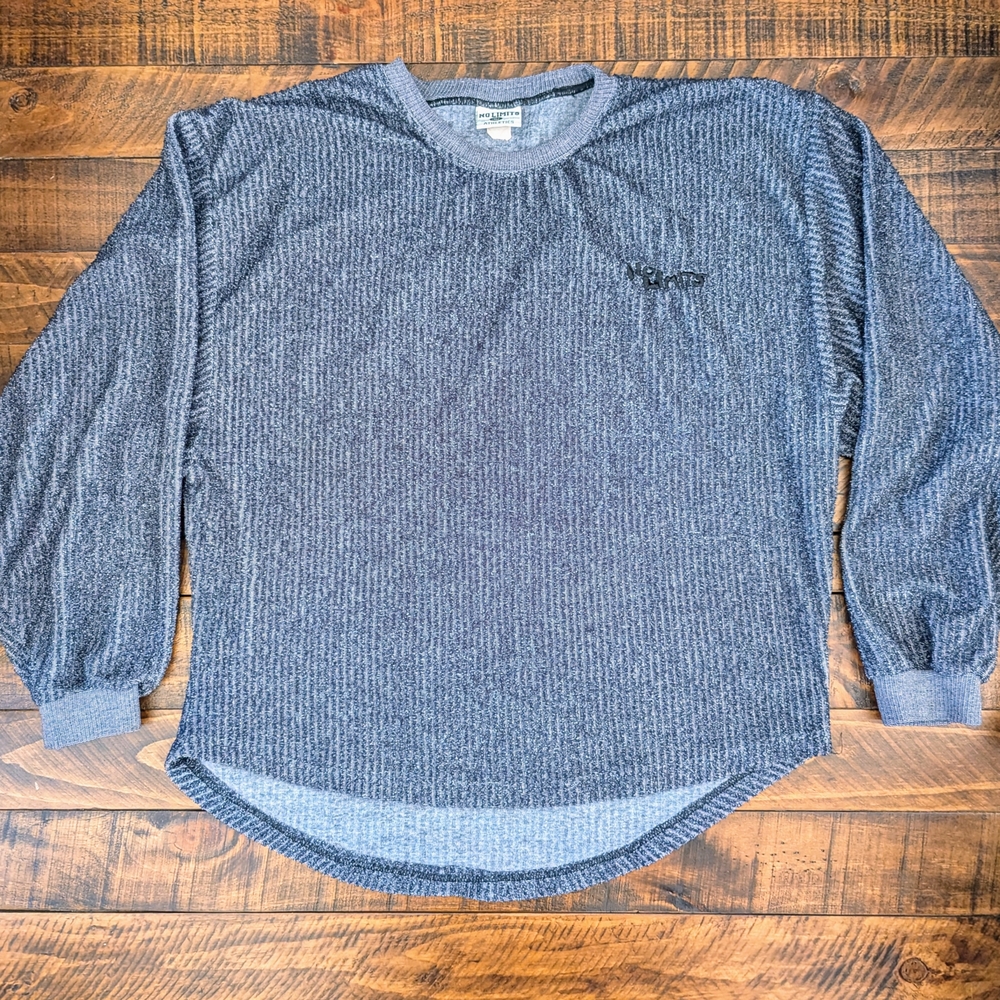 Vintage No Limits Long Sleeve Men’s Shirt USA Gray Corduroy Medium